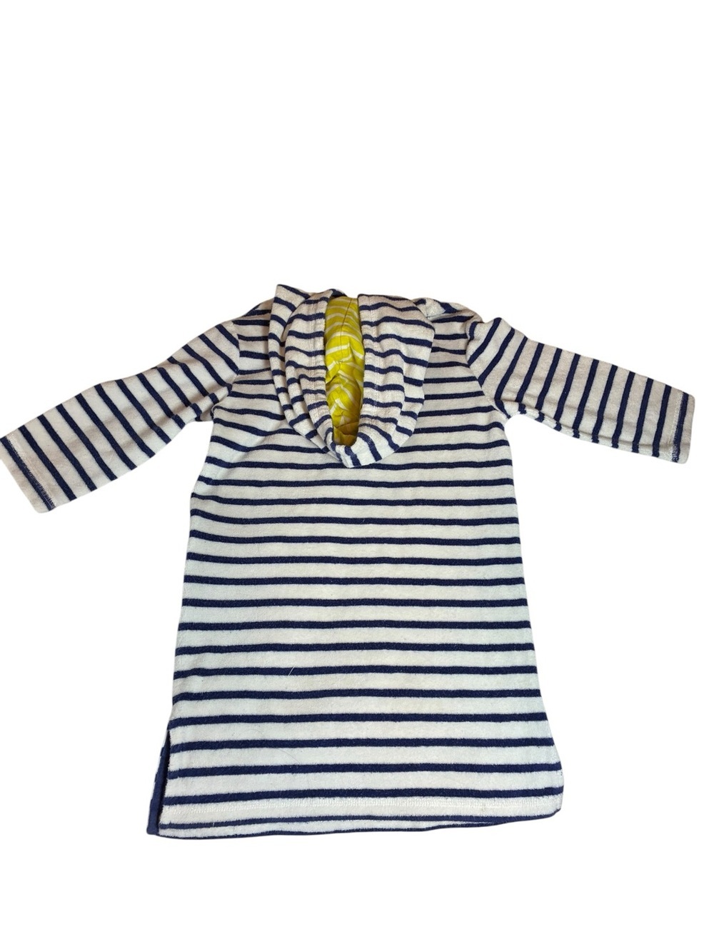 Mini Boden Terry Cloth Swim Coverup Rainbow Navy Striped Dress 3-4 Year - Picture 3 of 7